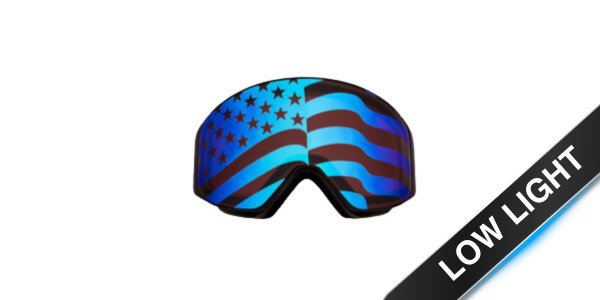 low light lens ski goggles Land of The Ski Lens Blue & Pink